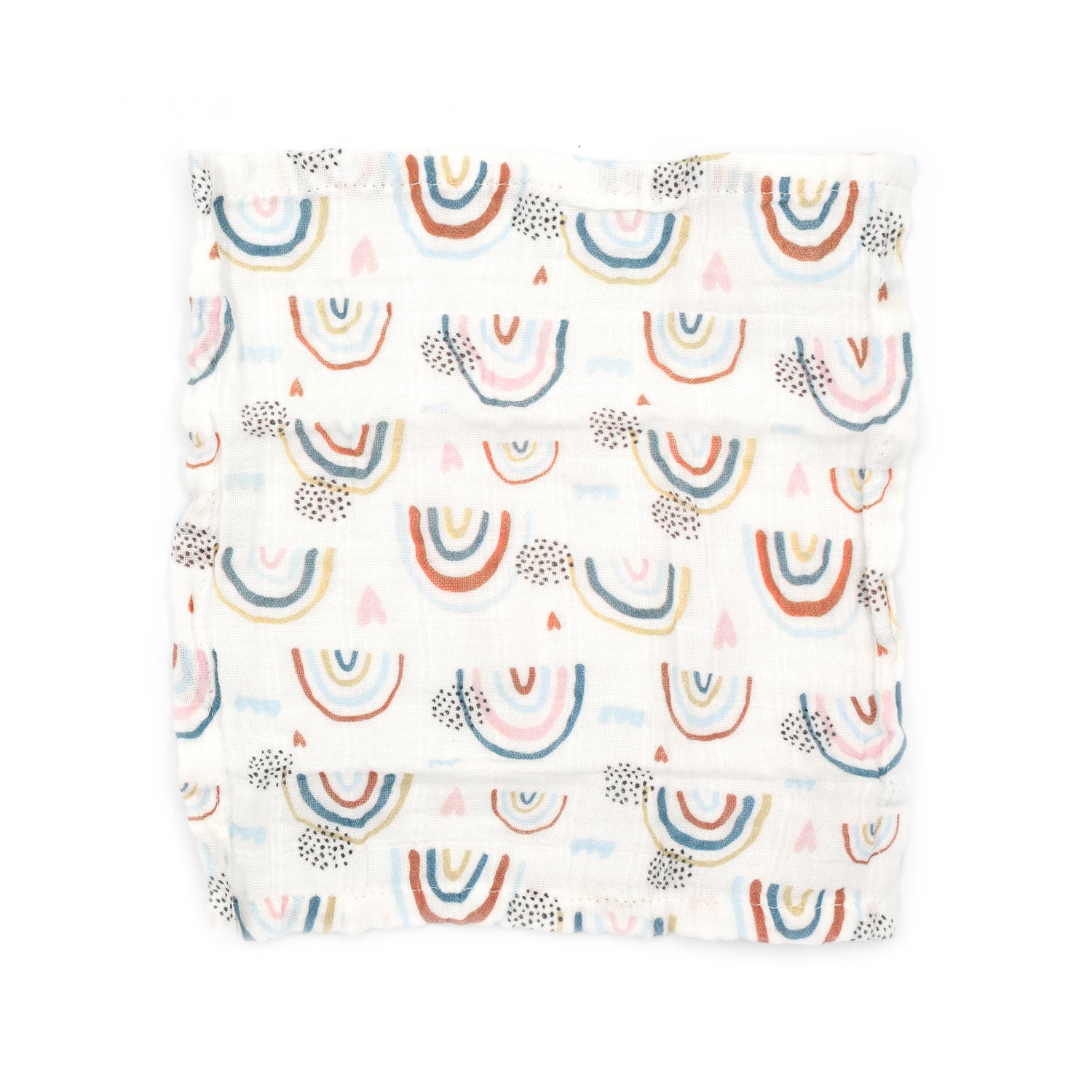 Beberotti 4'lü Müslin Bebek Ağız Bezi 25x25 Cm Beyaz-Yeşil