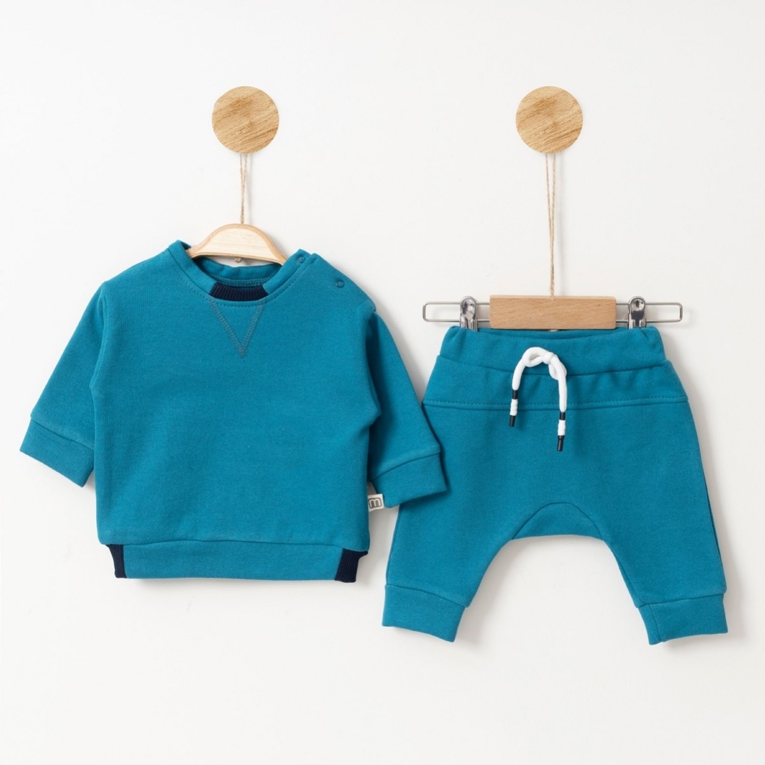 Minimus Oversize 3 İp Şardolu 2'Li Bebek Takımı 1198R Turkuaz
