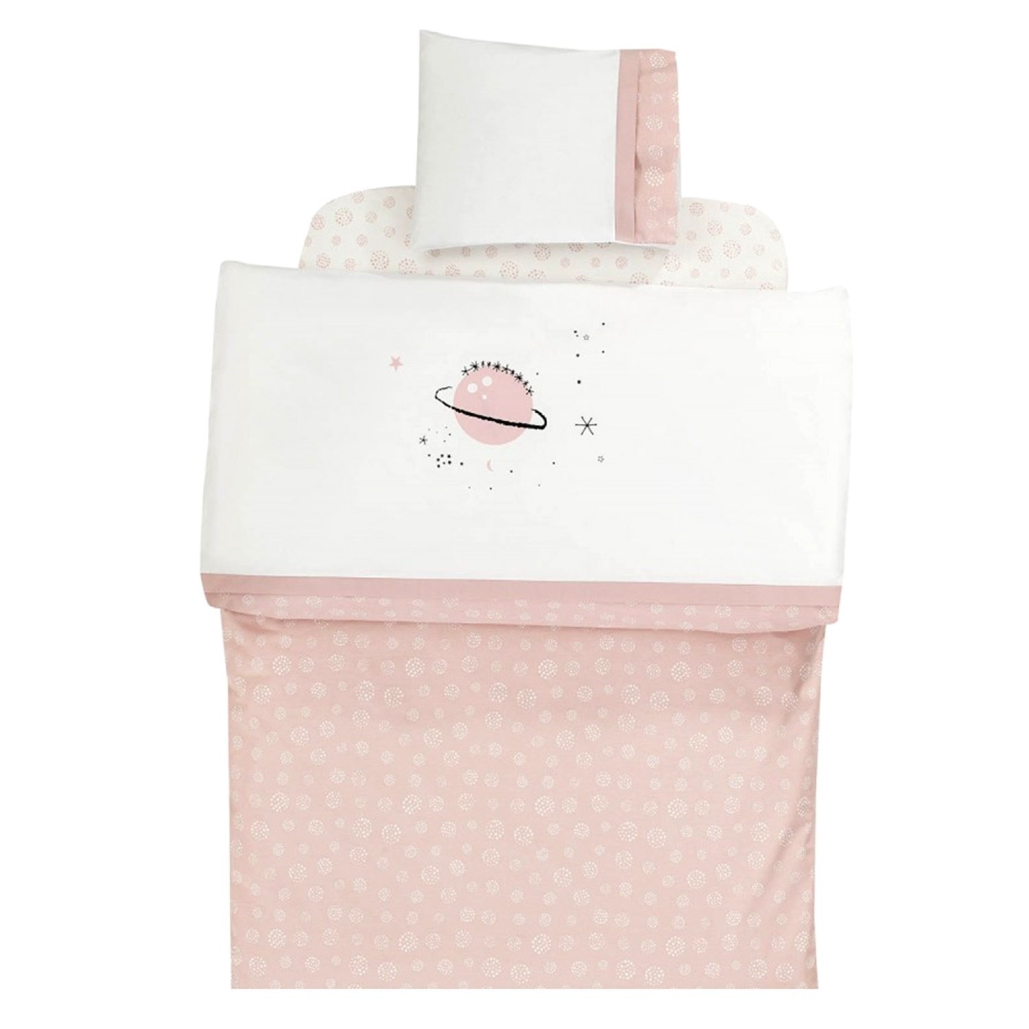 Momishop Space Bebek Nevresim Takımı 100x150 Cm 2124 Pudra