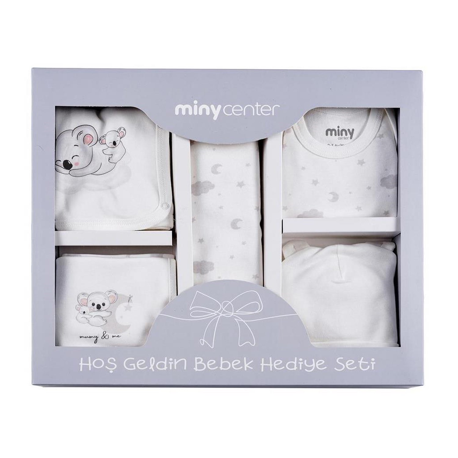 Minycenter Unisex 10'lu Bebek Hastane Çıkış Seti MNT23U501 Ekru