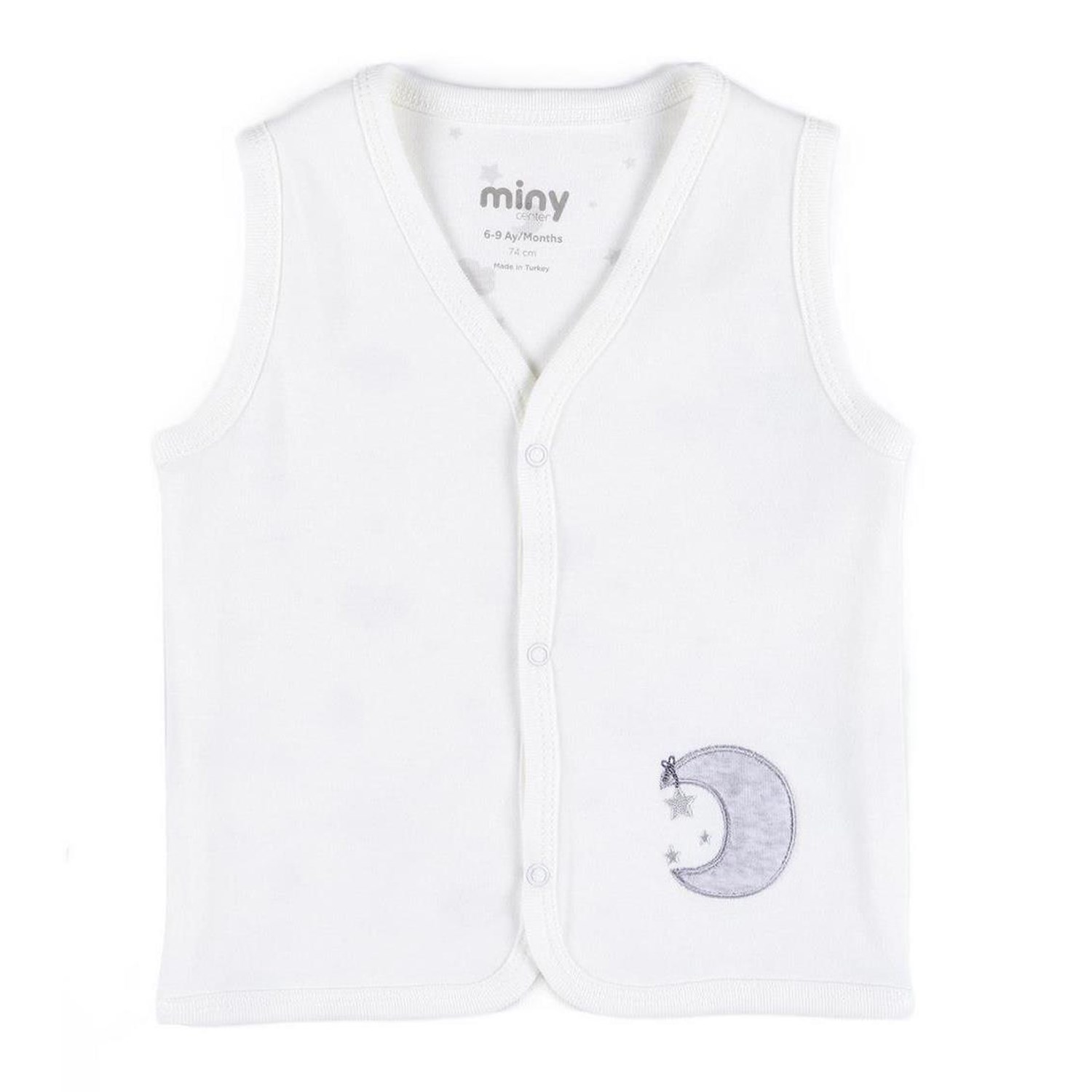 Minycenter Unisex Bebek Yelek MNT23U502 Ekru