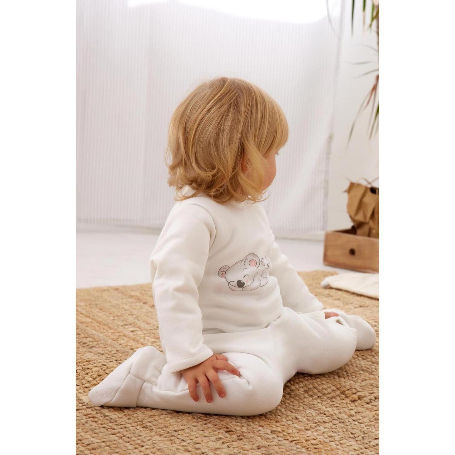 Minycenter Unisex Bebek Uyku Tulumu MNT23U504 Ekru