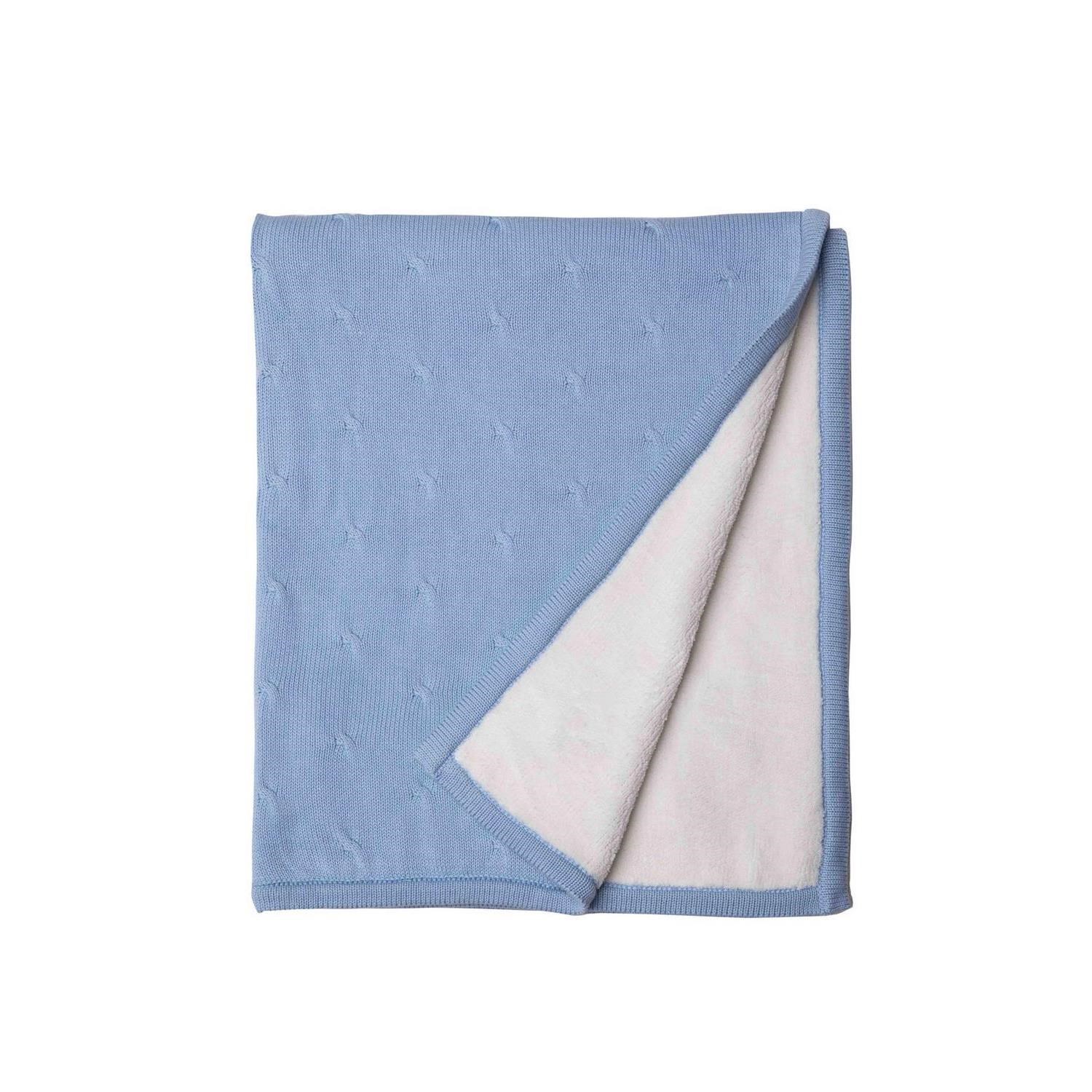 Minycenter Erkek Bebek Battaniye 85x95 Cm MNT309E024 Mavi