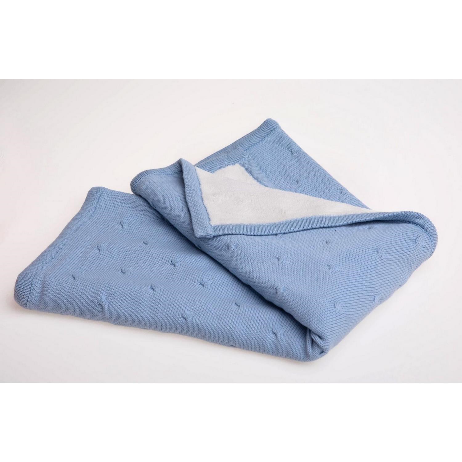 Minycenter Erkek Bebek Battaniye 85x95 Cm MNT309E024 Mavi