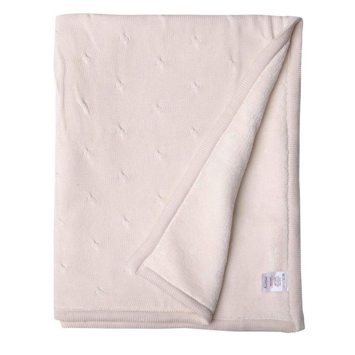 Minycenter Erkek Bebek Battaniye 85x95 Cm MNT309U036 Ekru