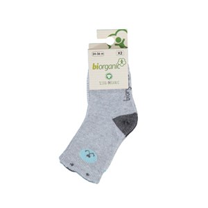 Biorganic Cute Bear 2'li Bebek Çorabı 68378 Mint