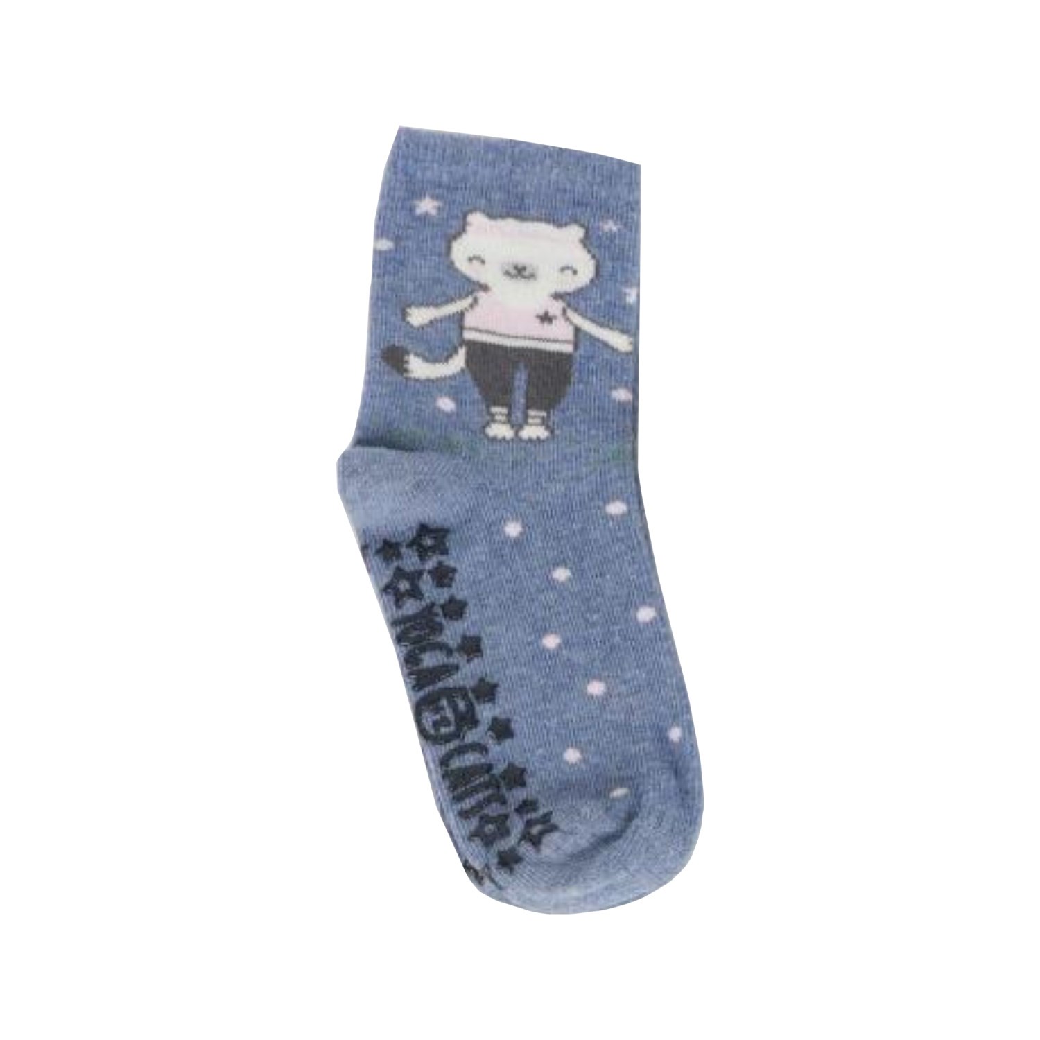 Katamino Wroom Abs'li Kız Bebek Çorabı K20261 Cam Göbeği