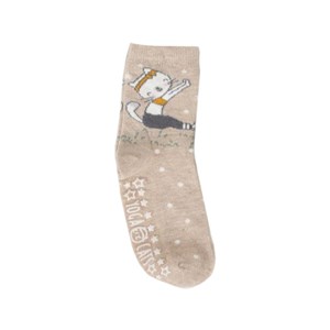 Katamino Wroom Abs'li Kız Bebek Çorabı K20261 Bej