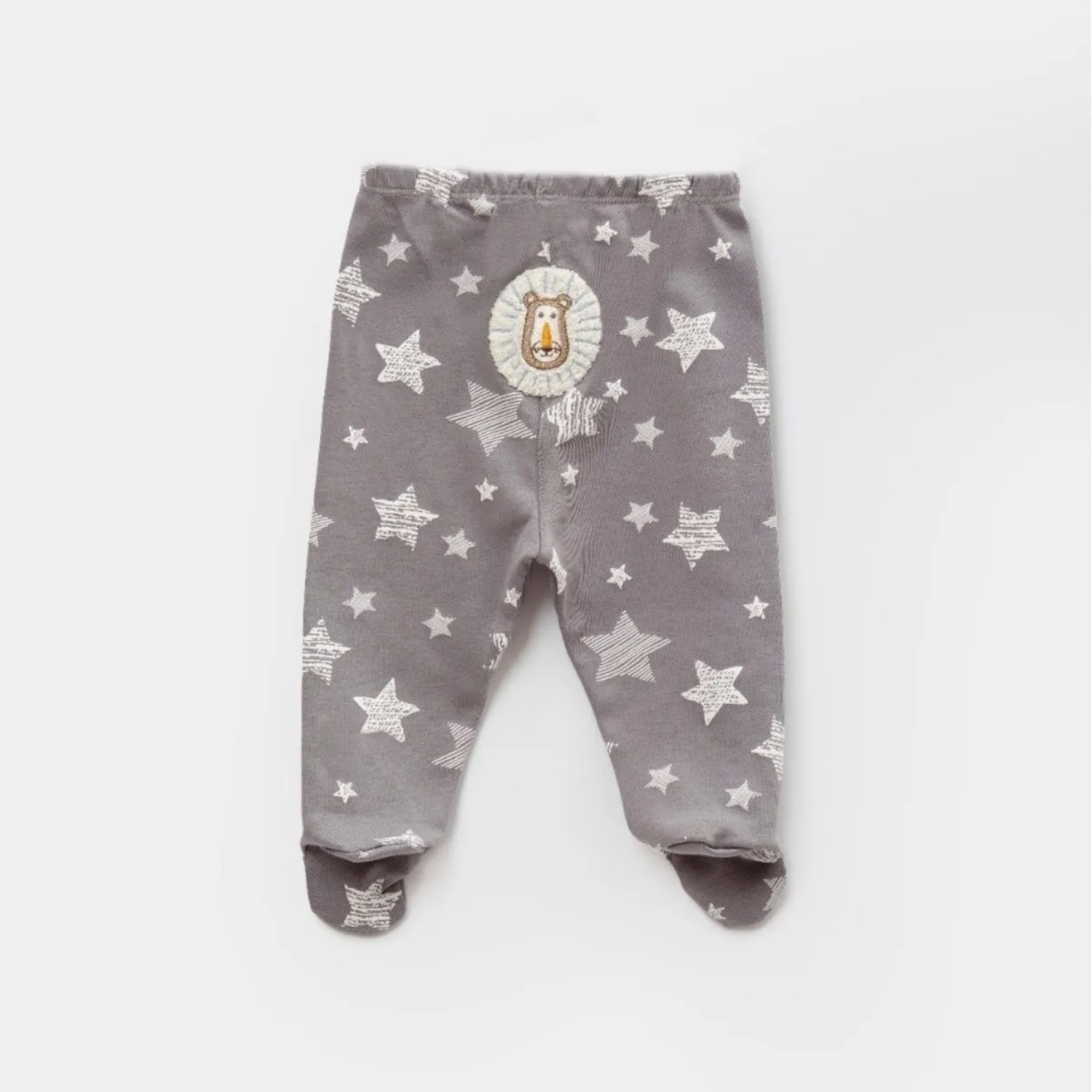 Biorganic Brave Lion Patikli Bebek Pantolonu 57869 Gri