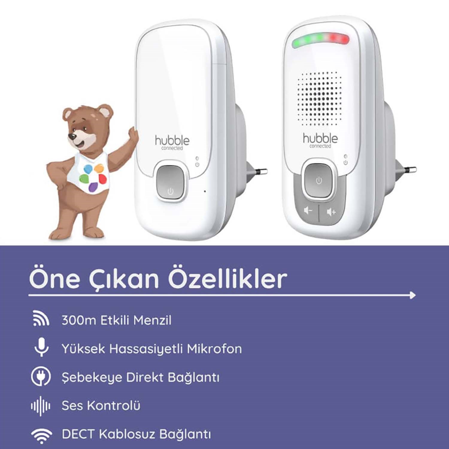 Hubble HBL01 Dect Dijital Bebek Telsizi 