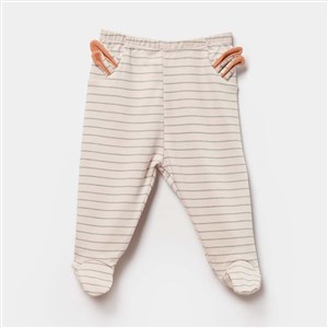 Biorganic Cool Lines Bunny Patikli Bebek Pantolonu 57879 Bej-Hardal