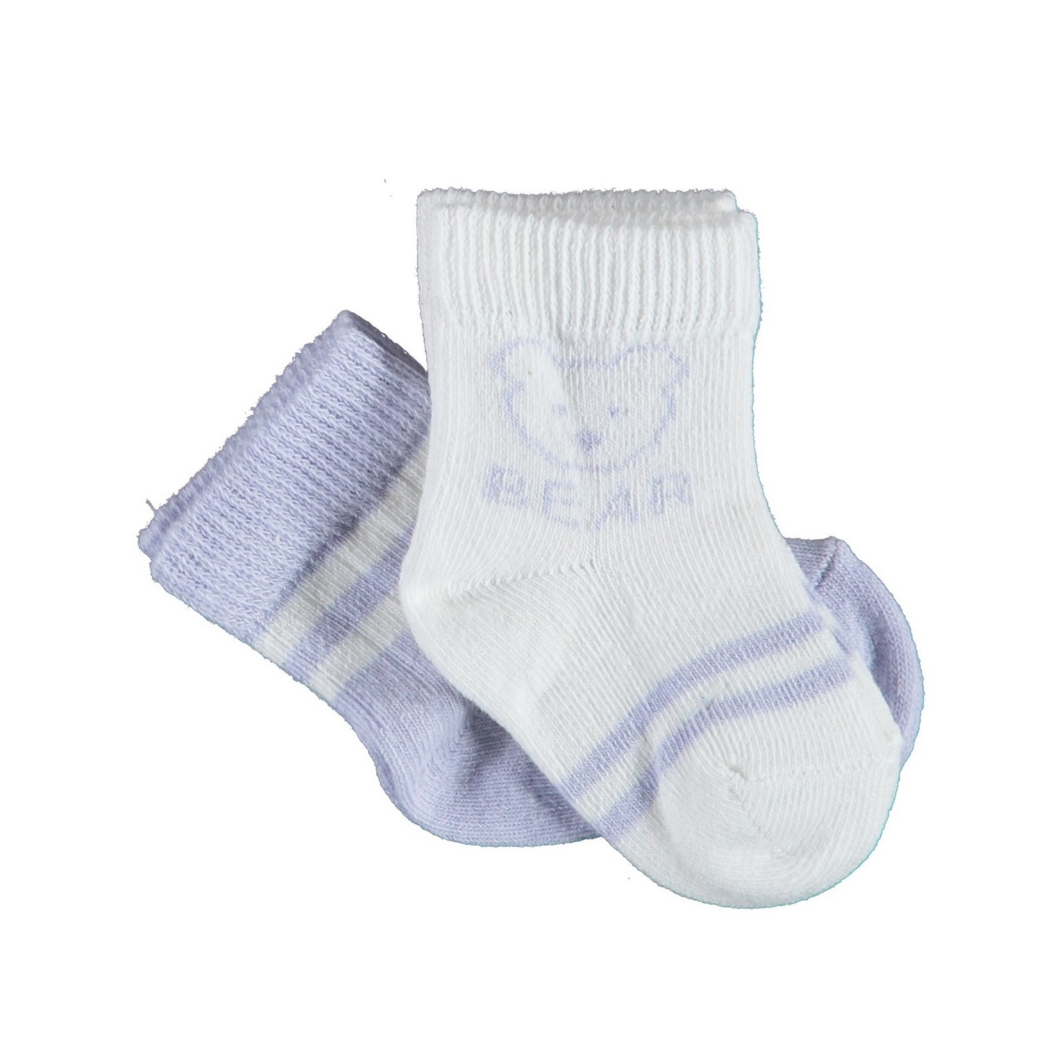 Biorganic Bear 2'li Kız Bebek Çorabı 68412 Lila