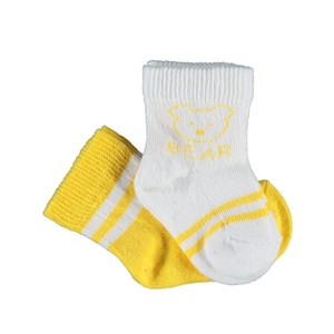 Biorganic Bear 2'li Kız Bebek Çorabı 68412 Sarı