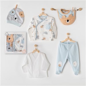 Andywawa Koala Newborn 5'li Bebek Hastane Çıkış Seti Grimelanj