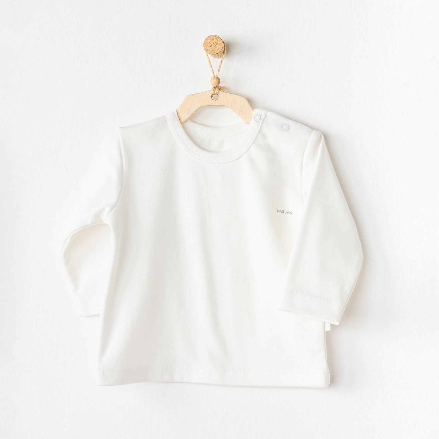 Andywawa Basic Bebek T-Shirt 2'li AC24437 Ekru