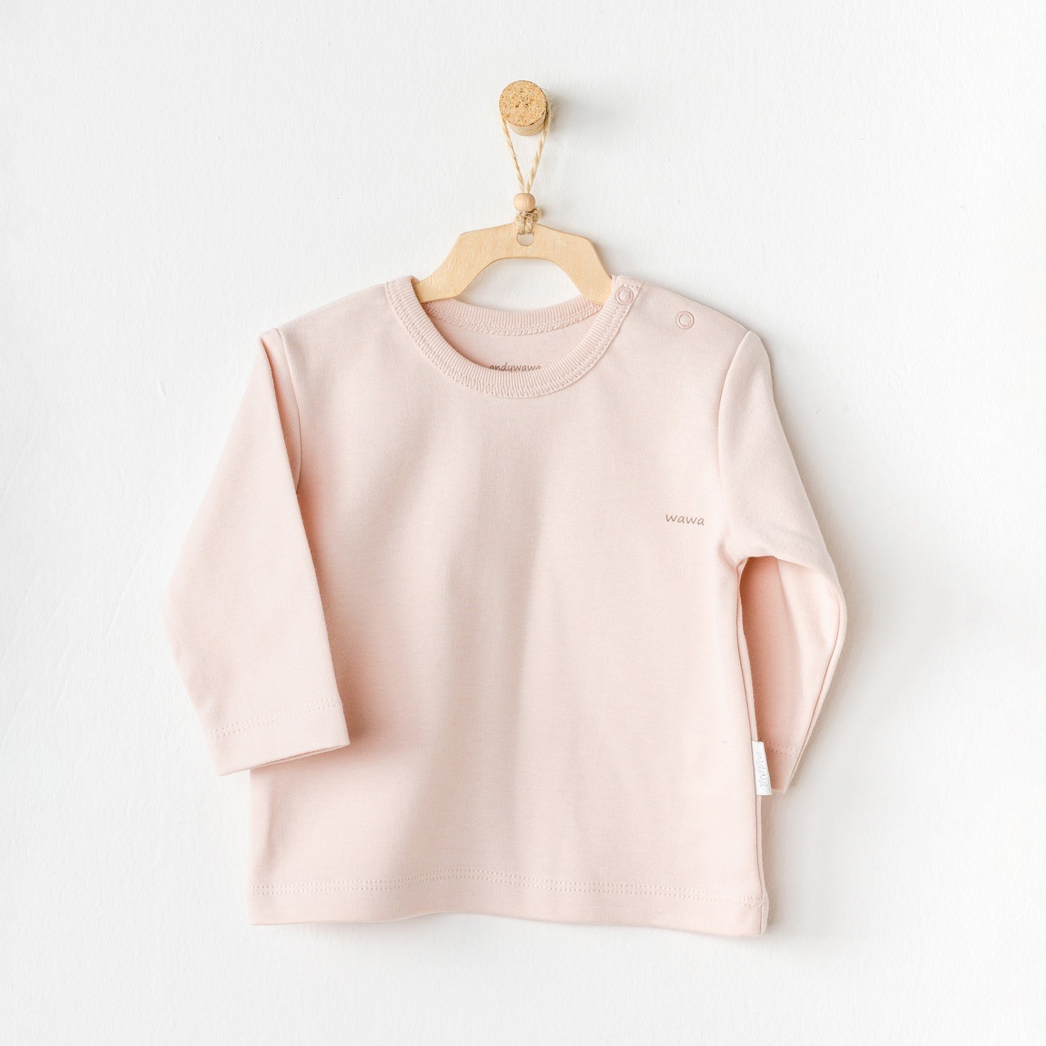 Andywawa Basic Bebek T-Shirt 2'li AC24437 Pembe