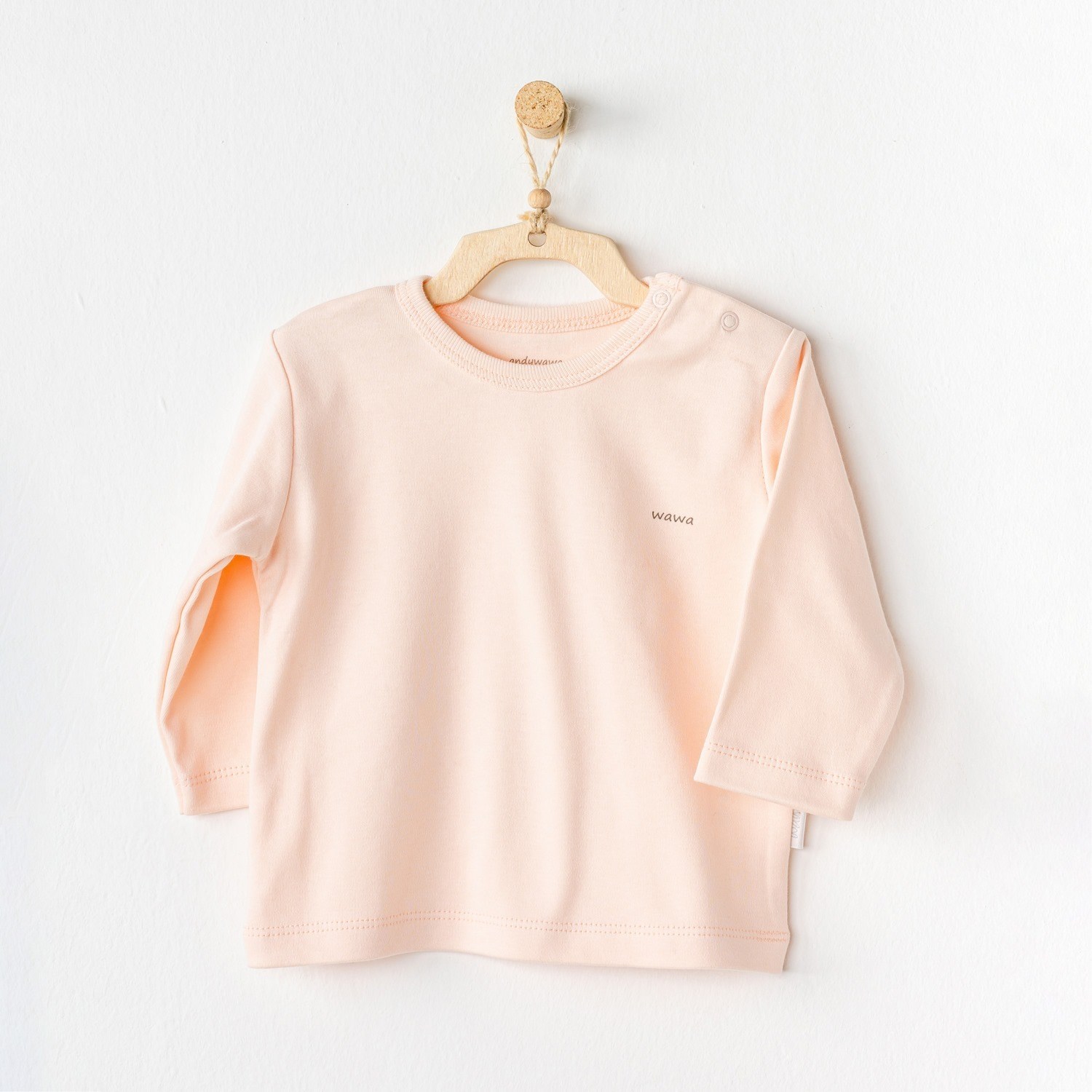 Andywawa Basic Bebek T-Shirt 2'li AC24437 Somon