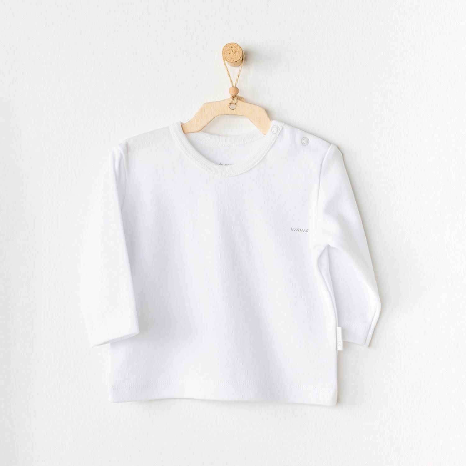 Andywawa Basic Bebek T-Shirt 2'li AC24437 Beyaz
