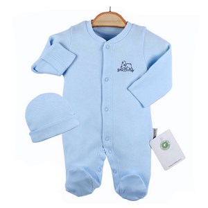 Ciccim Baby Prematüre Bebek Şapkalı Tulum 4744 Mavi