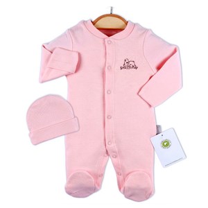 Ciccim Baby Prematüre Bebek Şapkalı Tulum 4744 Pembe