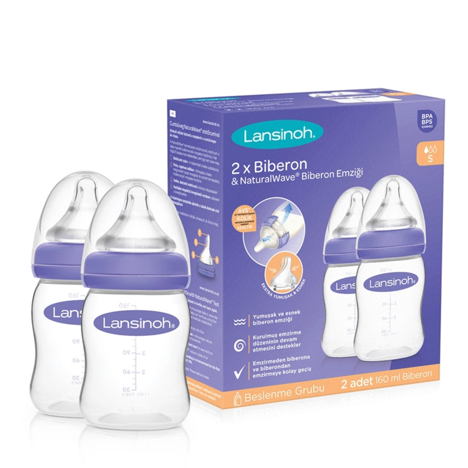 Lansinoh 2'li NaturalWave Biberon Seti 160 Ml 75970 