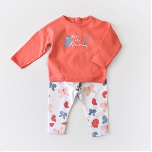 Biorganic Wild Flowers 2'li Bebek Takımı 59710 Mercan