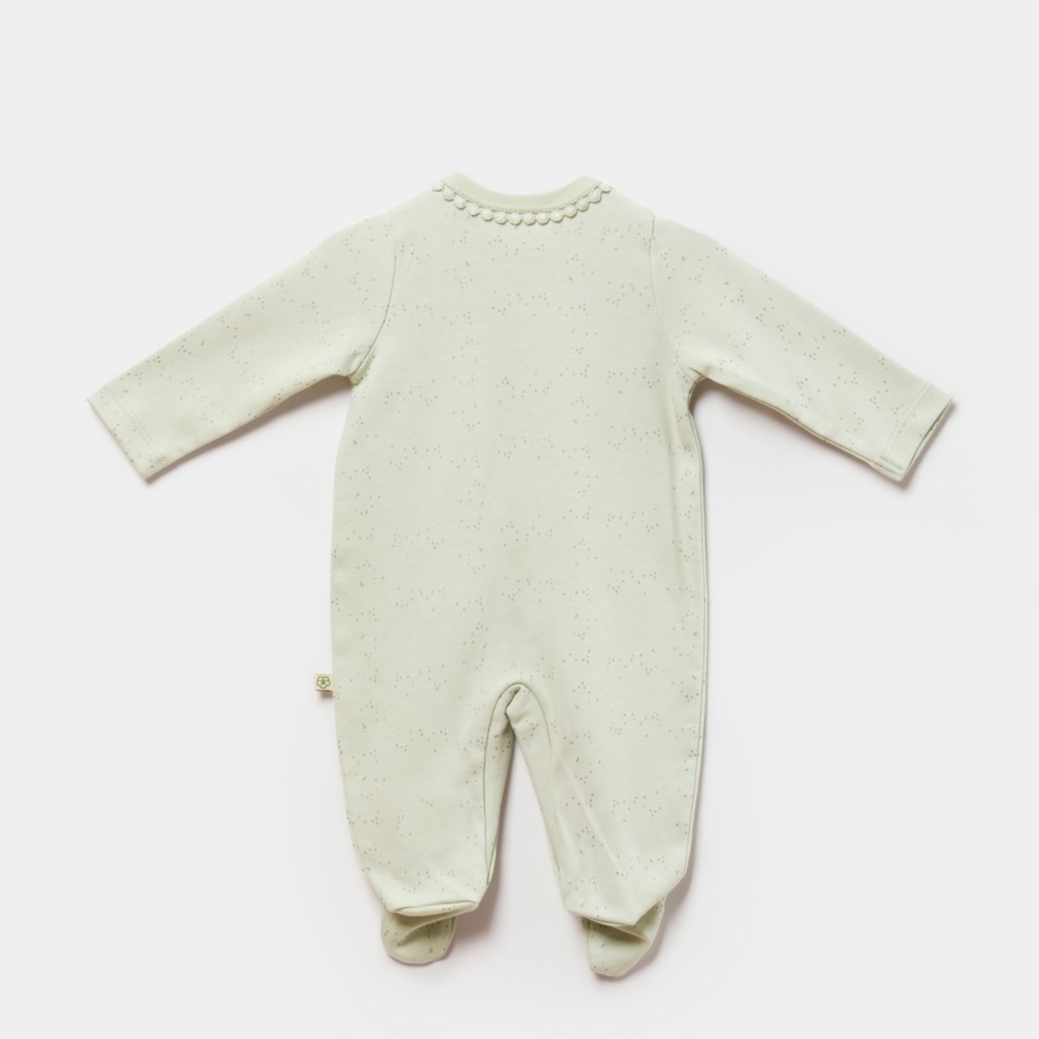 Biorganic Tiny Birds Bebek Tulumu 60715 Ekru-Yeşil
