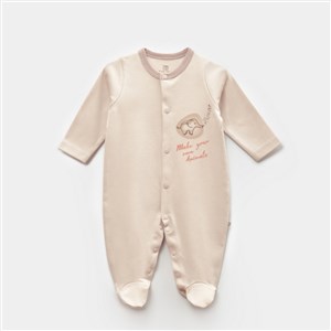 Bibaby Animals Kingdom Bebek Tulumu 60721 Ekru-Bej