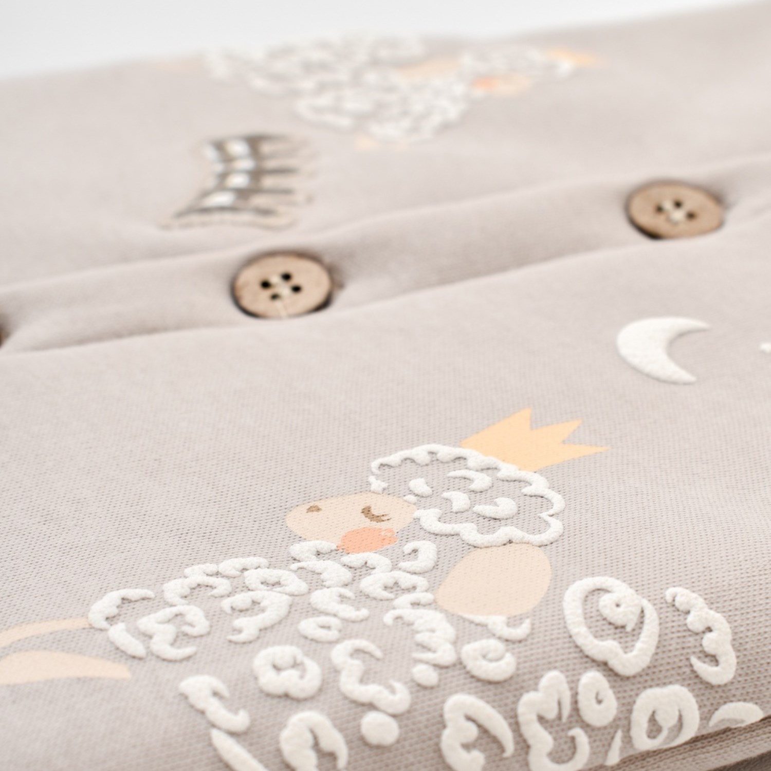 Biorganic Curly Sheep Elyaflı Bebek Yeleği 61434 Bej
