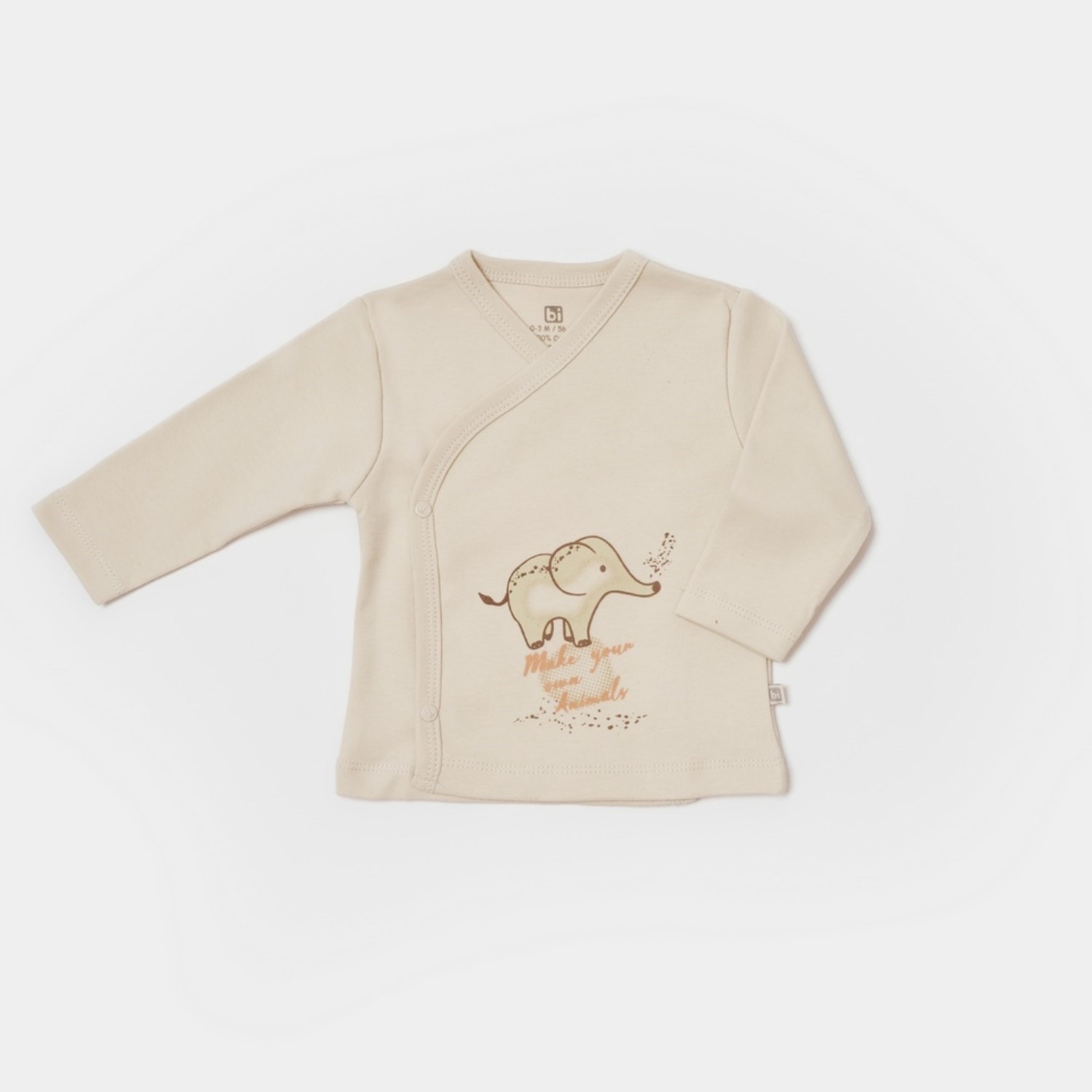 Bibaby Animals Kingdom 5'li Bebek Hastane Çıkış Seti Ekru-Bej