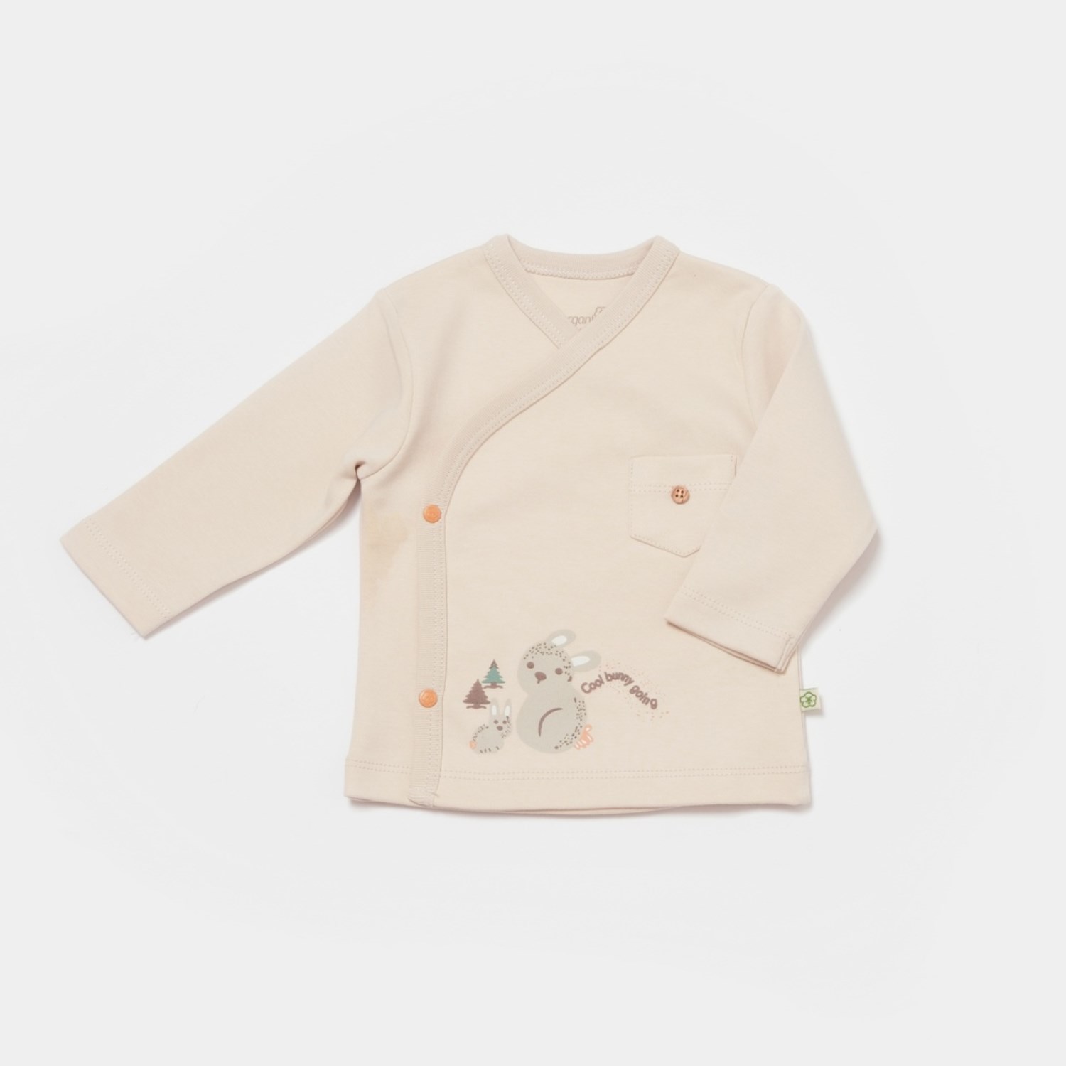 Biorganic Cool Lines Bunny 10'lu Bebek Hastane Çıkış Seti Bej-Hardal