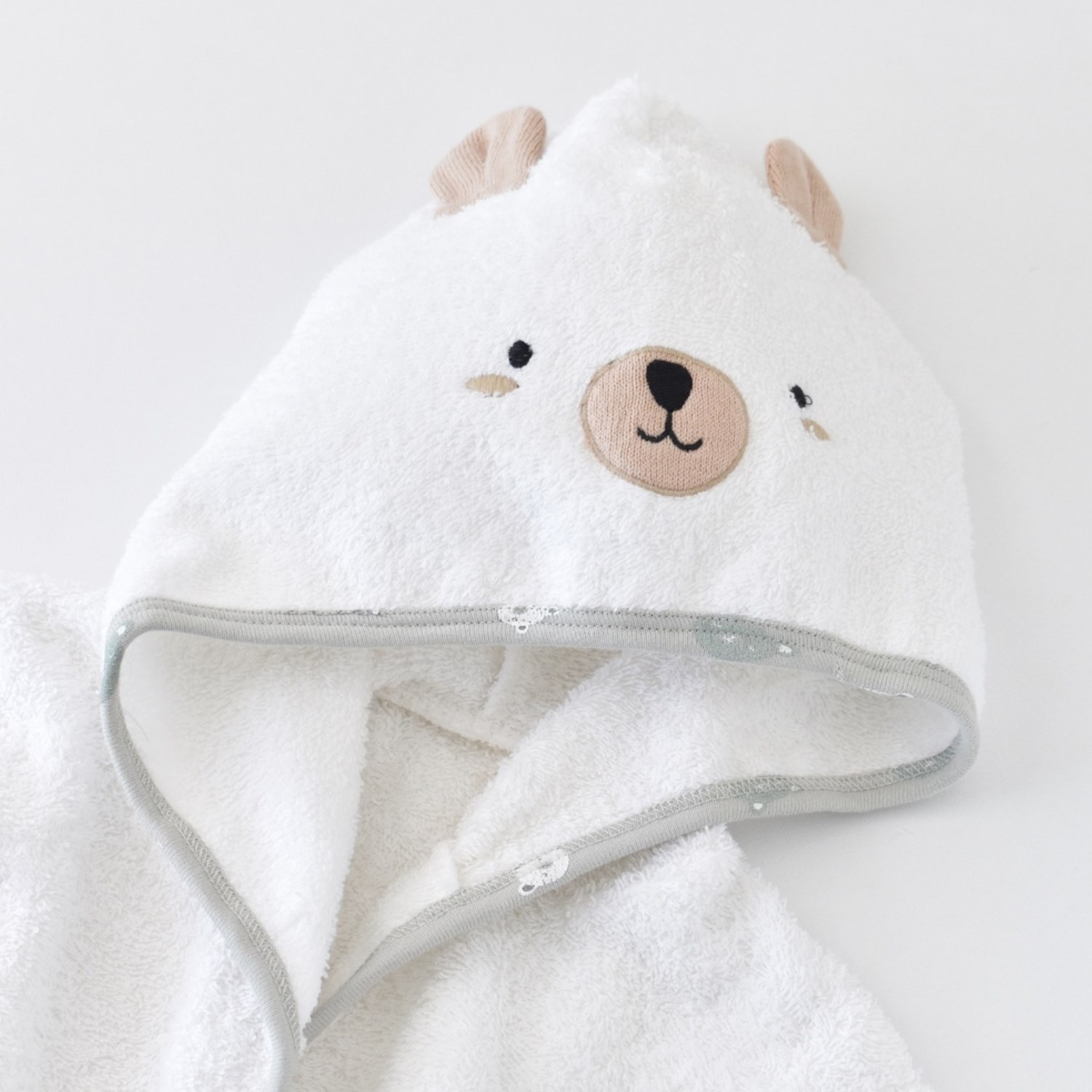 Biorganic Hug Me Bear Bebek Bornoz Seti 66348 Yeşil