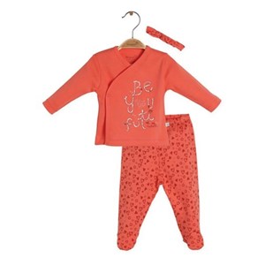 Biorganic Lee Leopar 3'lü Bebek Takımı 73269 Nar-Ekru