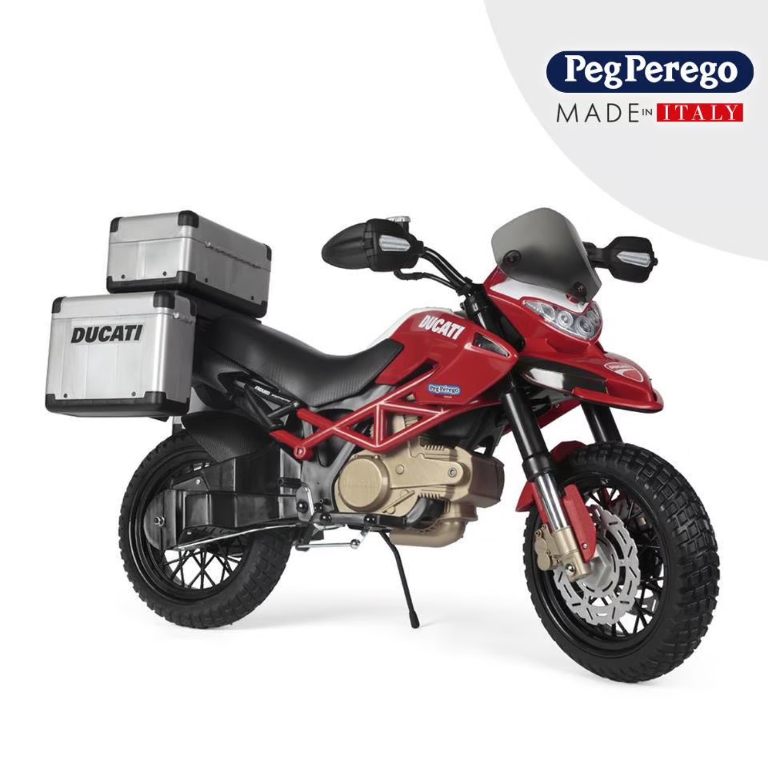 Peg Perego Ducati Enduro Akülü Motor 12V AMC0023 Kırmızı-Siyah