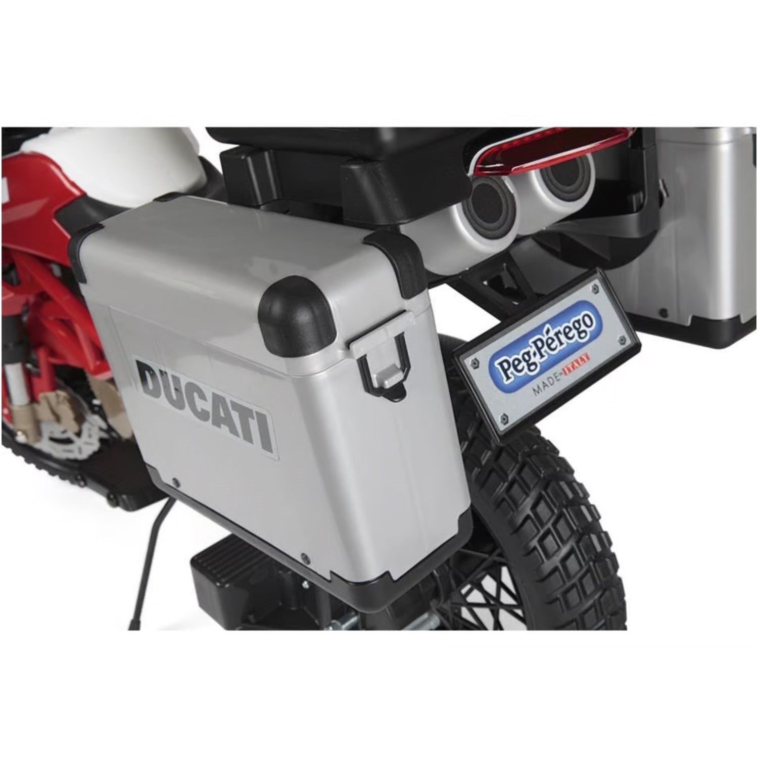 Peg Perego Ducati Enduro Akülü Motor 12V AMC0023 Kırmızı-Siyah