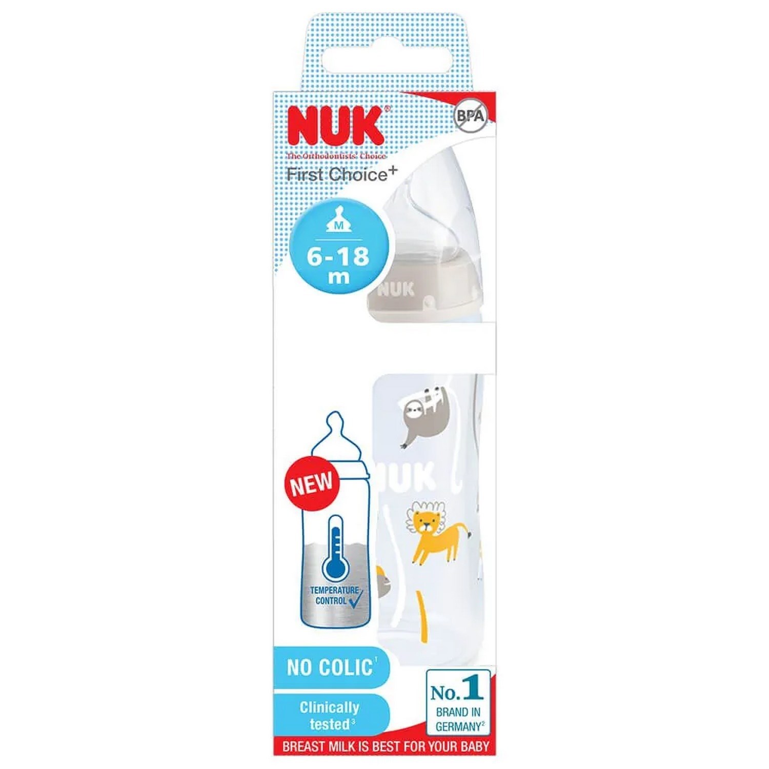 Nuk First Choice Plus PP Dereceli Biberon 300 Ml Gri