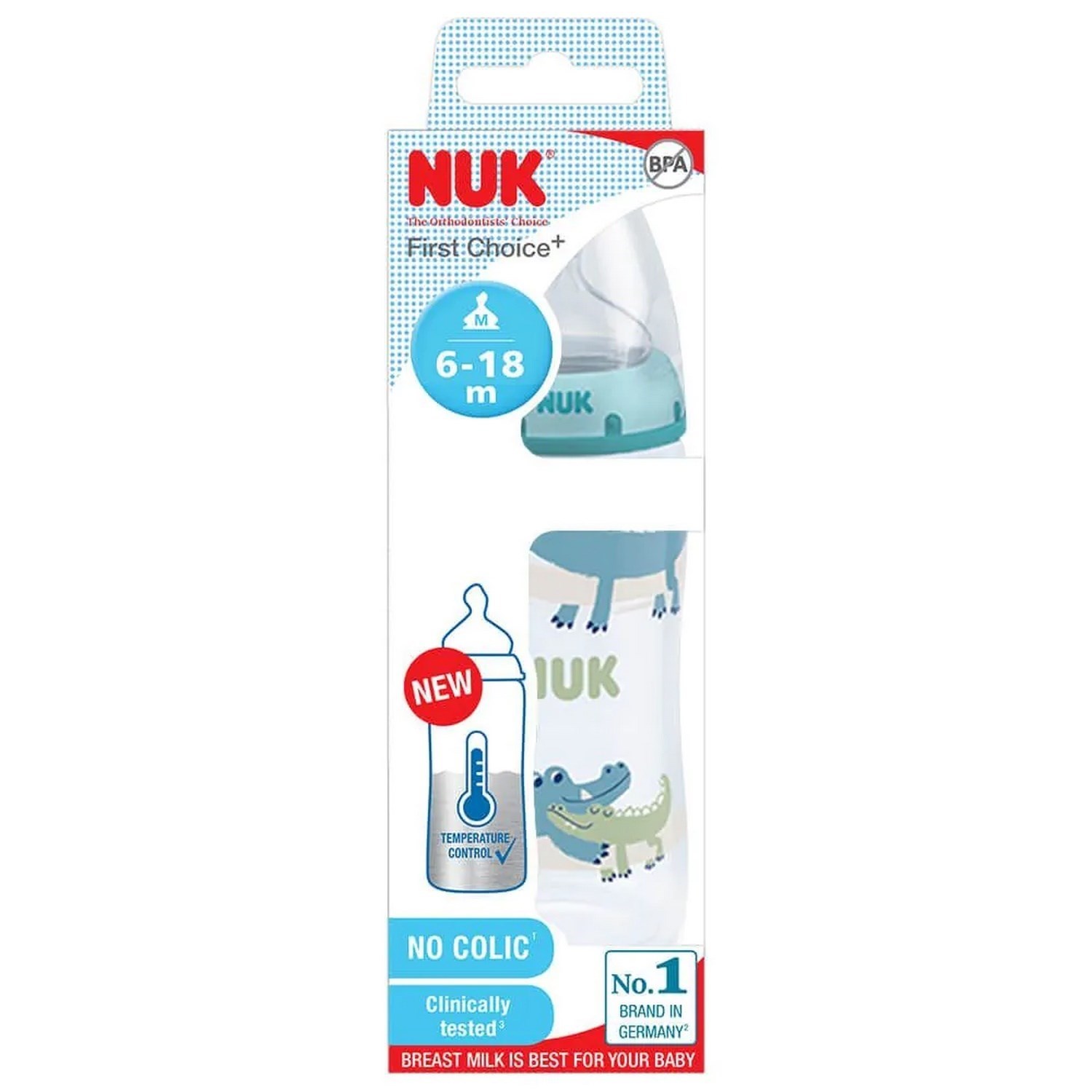 Nuk First Choice Plus PP Dereceli Biberon 300 Ml Mavi