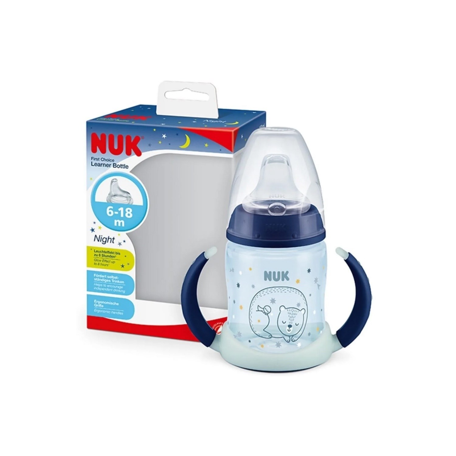 Nuk FC Plus Karanlıkta Parlayan PP Learner 150 Ml Lacivert