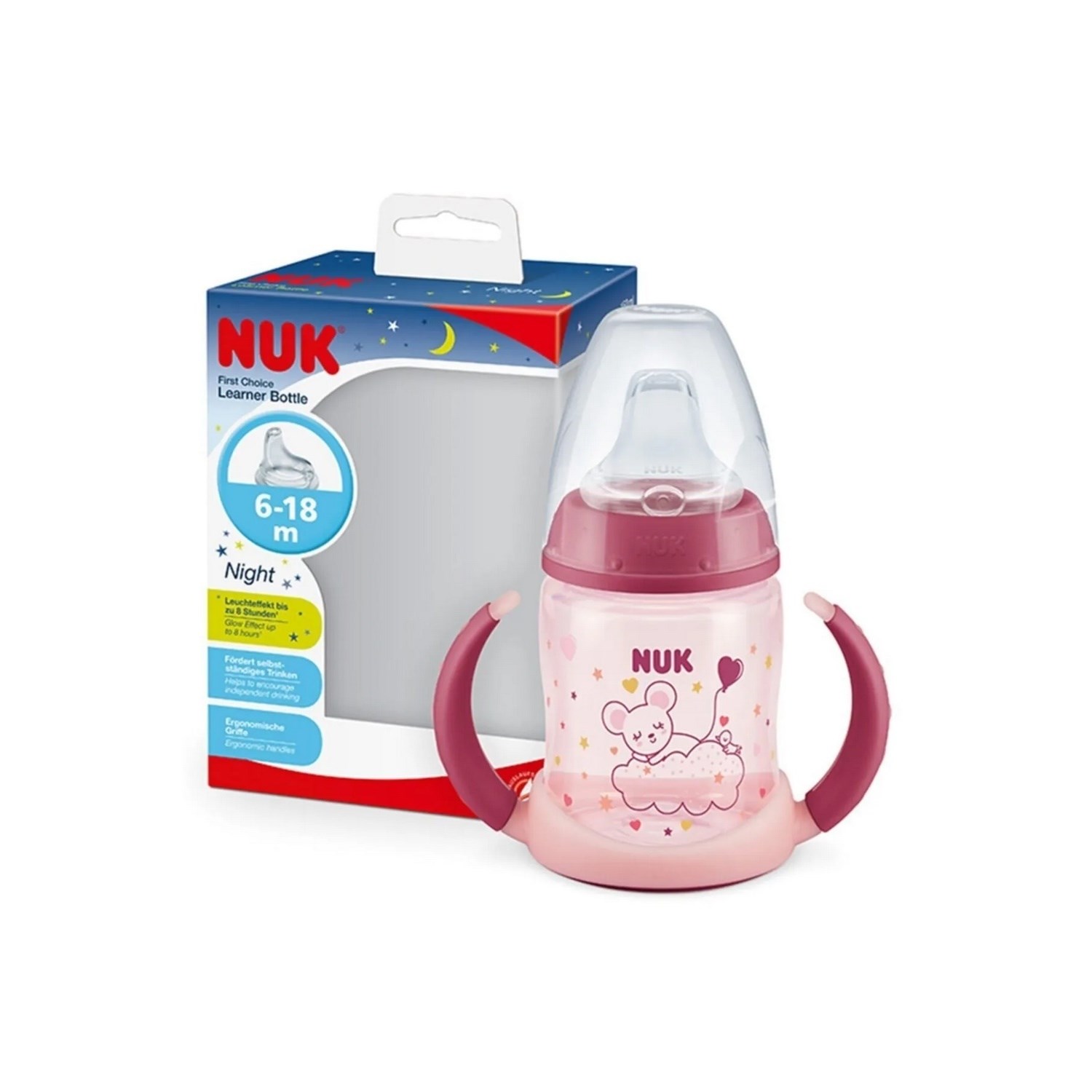 Nuk FC Plus Karanlıkta Parlayan PP Learner 150 Ml Mor