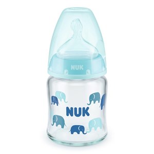 Nuk FC Plus Isı Göstergeli Cam Biberon 120 Ml Turkuaz