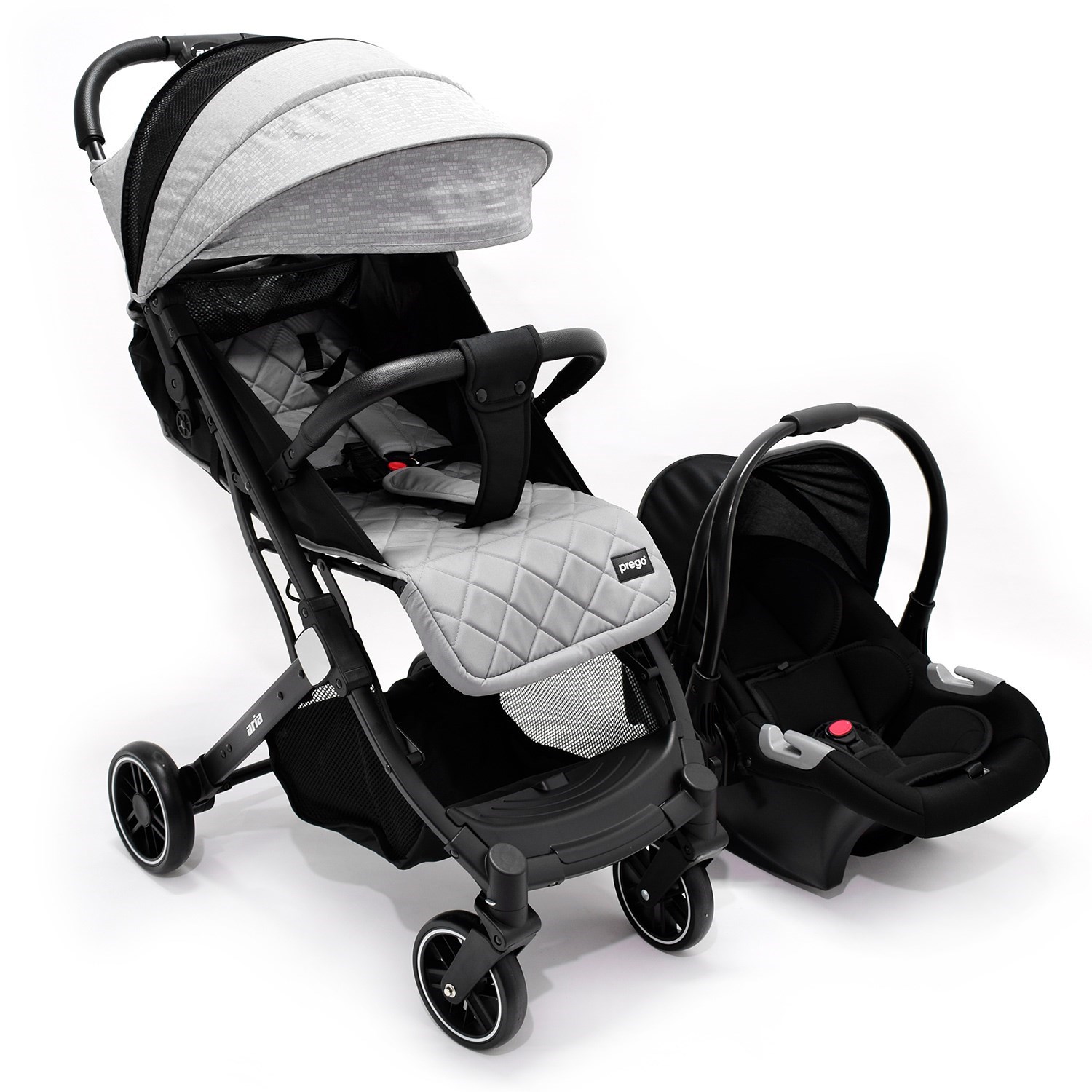 Prego Aria Travel Sistem Bebek Arabası 2034 Gri