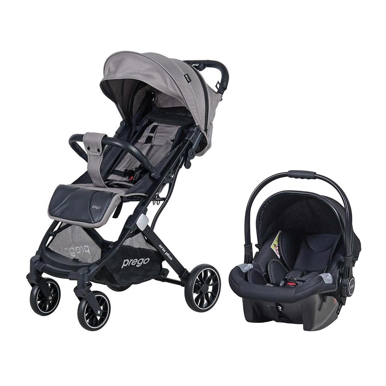 Prego Aria Plus Travel Sistem Bebek Arabası 2037 Bej-Siyah