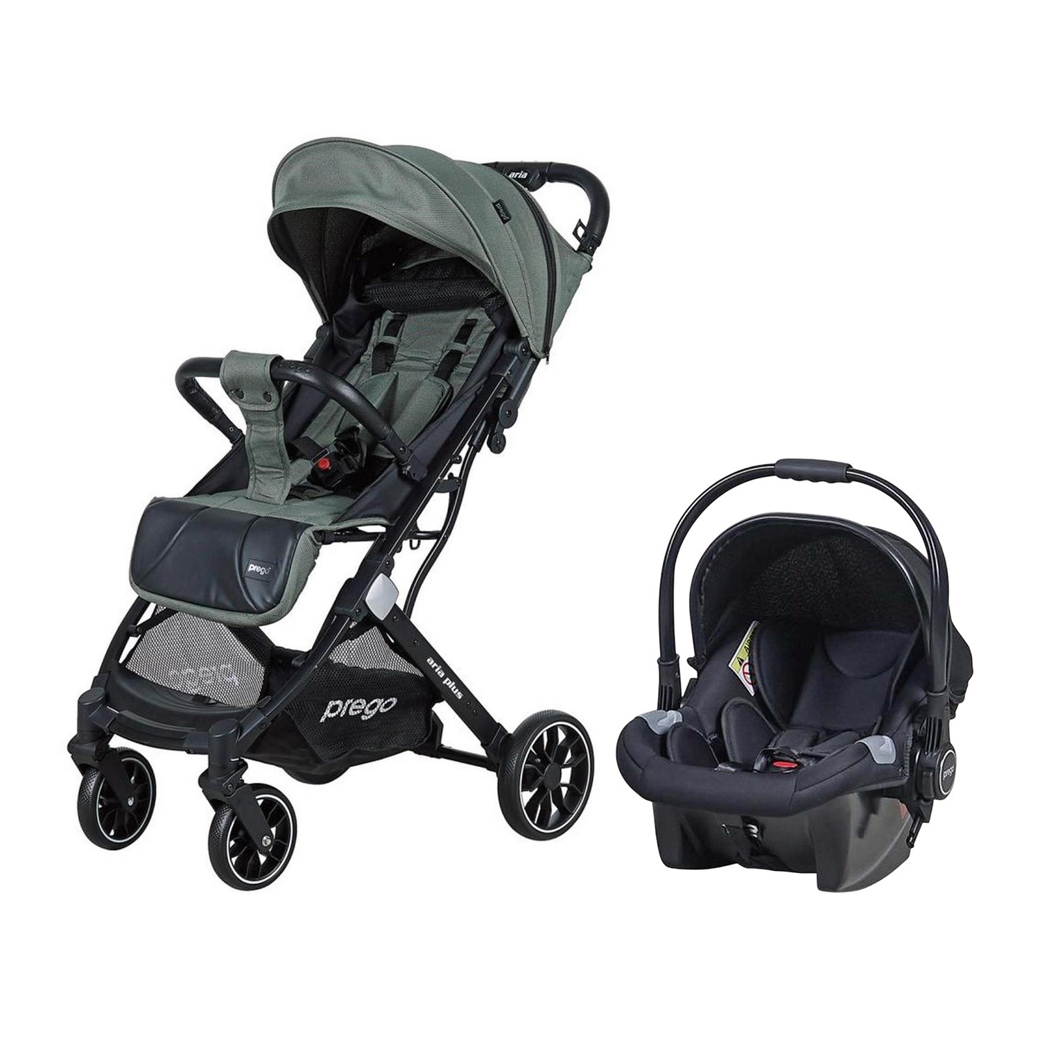 Prego Aria Plus Travel Sistem Bebek Arabası 2037 Yeşil-Siyah