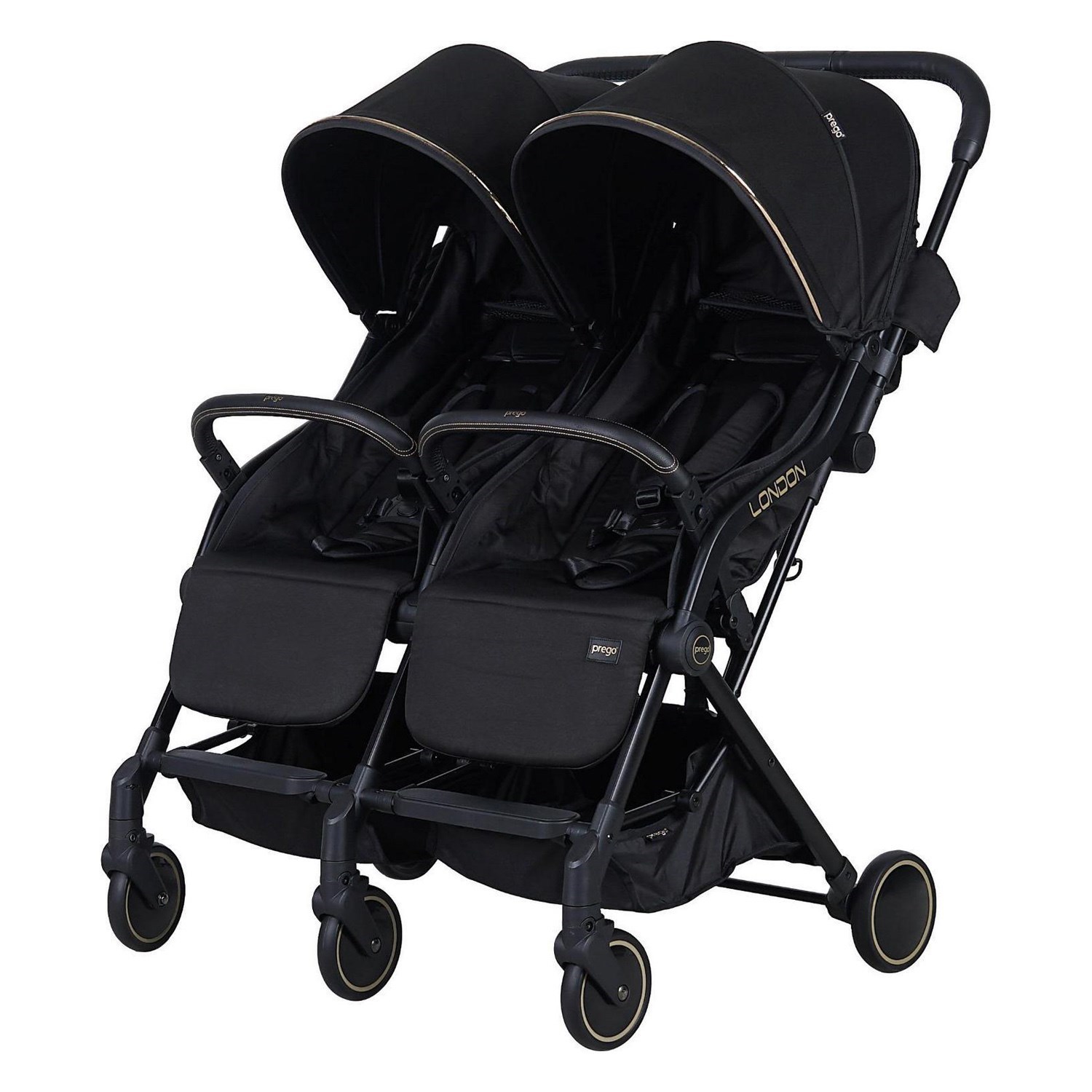 Prego London İkiz Bebek Arabası 2236 Siyah