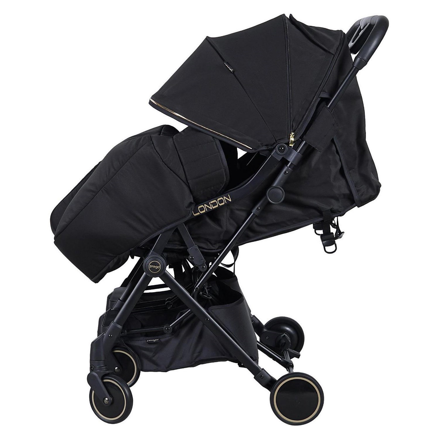 Prego London İkiz Bebek Arabası 2236 Siyah