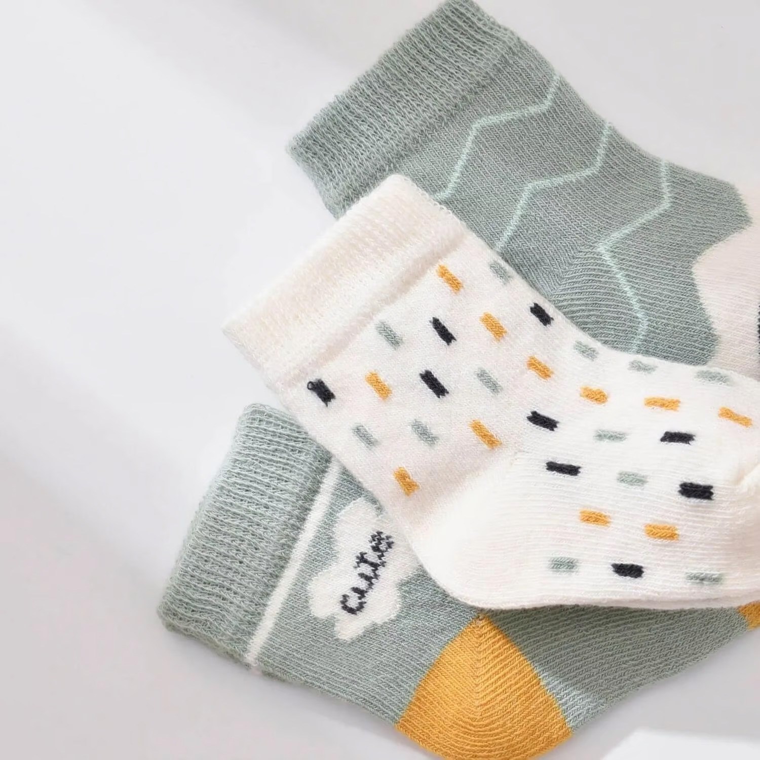 Biorganic Cute 3'lü Bebek Çorabı 68448 Nil