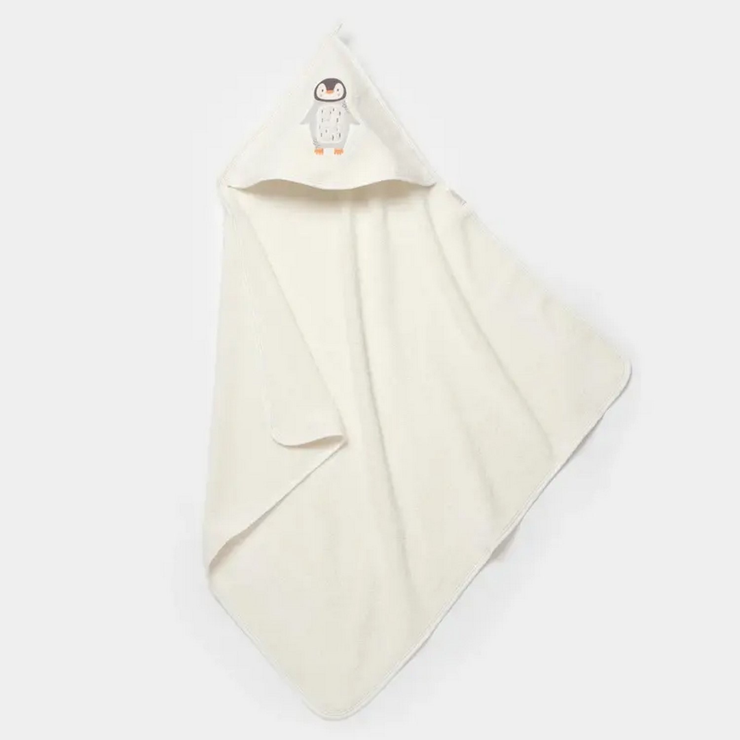 Bibaby Penguen Bebek Havlusu 75x75 Cm 66459 Ekru