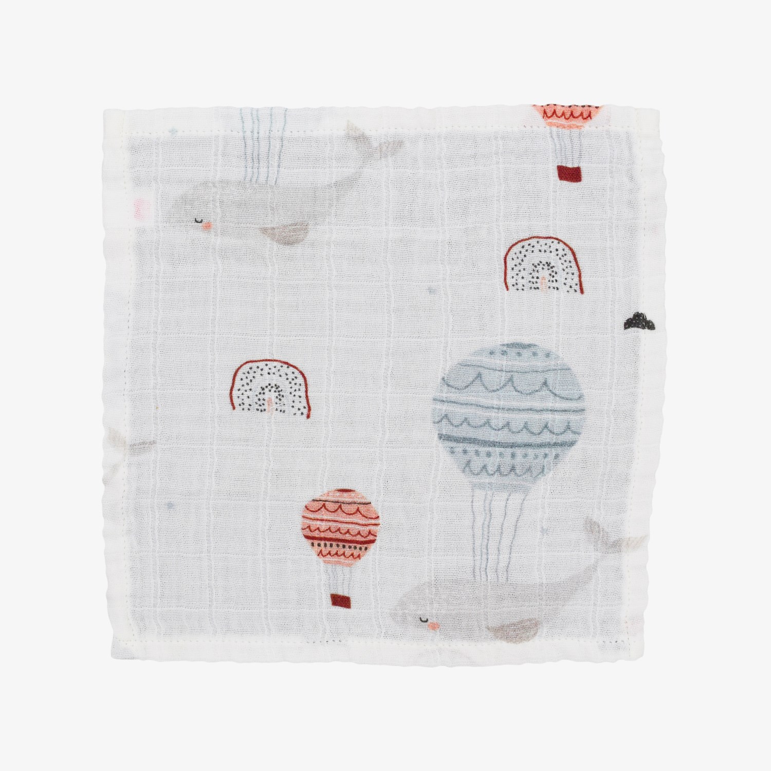 Beberotti 4'lü Müslin Bebek Ağız Bezi 25x25 Cm Ekru-Turkuaz