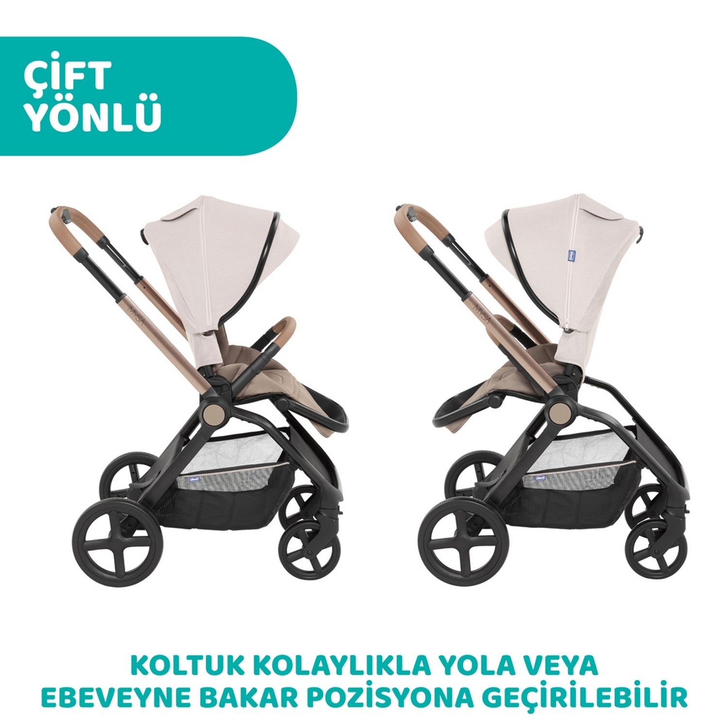 Chicco Duo Mysa Travel Sistem Bebek Arabası  Amber Glow