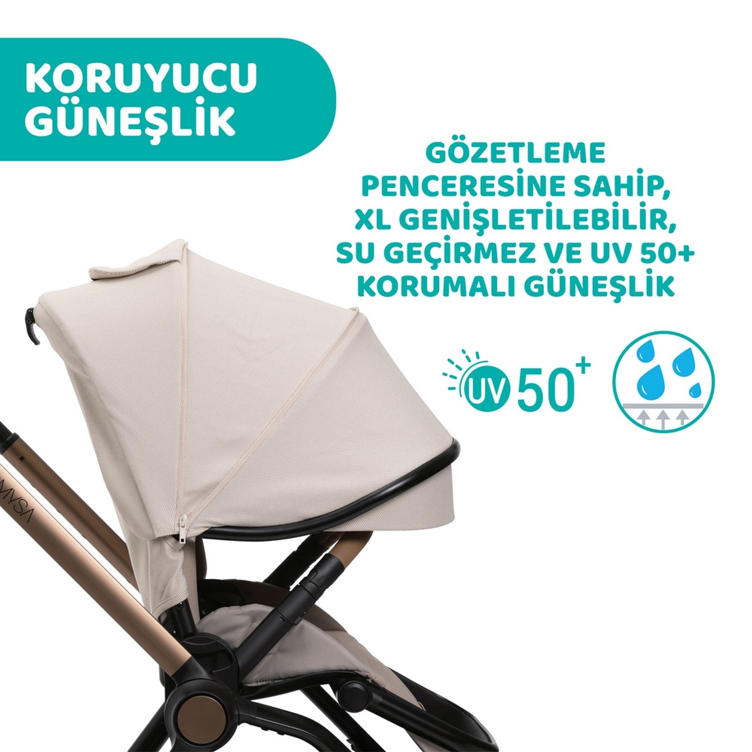 Chicco Duo Mysa Travel Sistem Bebek Arabası  Amber Glow